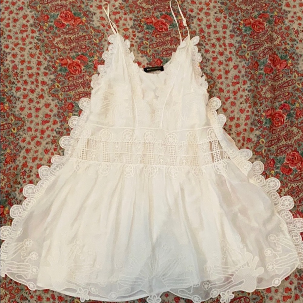 Bronx & banco white Eyelet sun dress